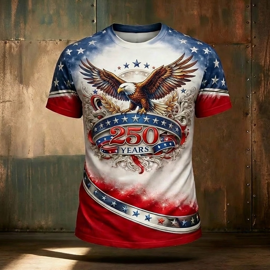 4 de Julho de 2026 Dia da Memória 250º Camiseta Patriótica Patriota Bandeira dos EUA de 2026 por $21.99 –P2