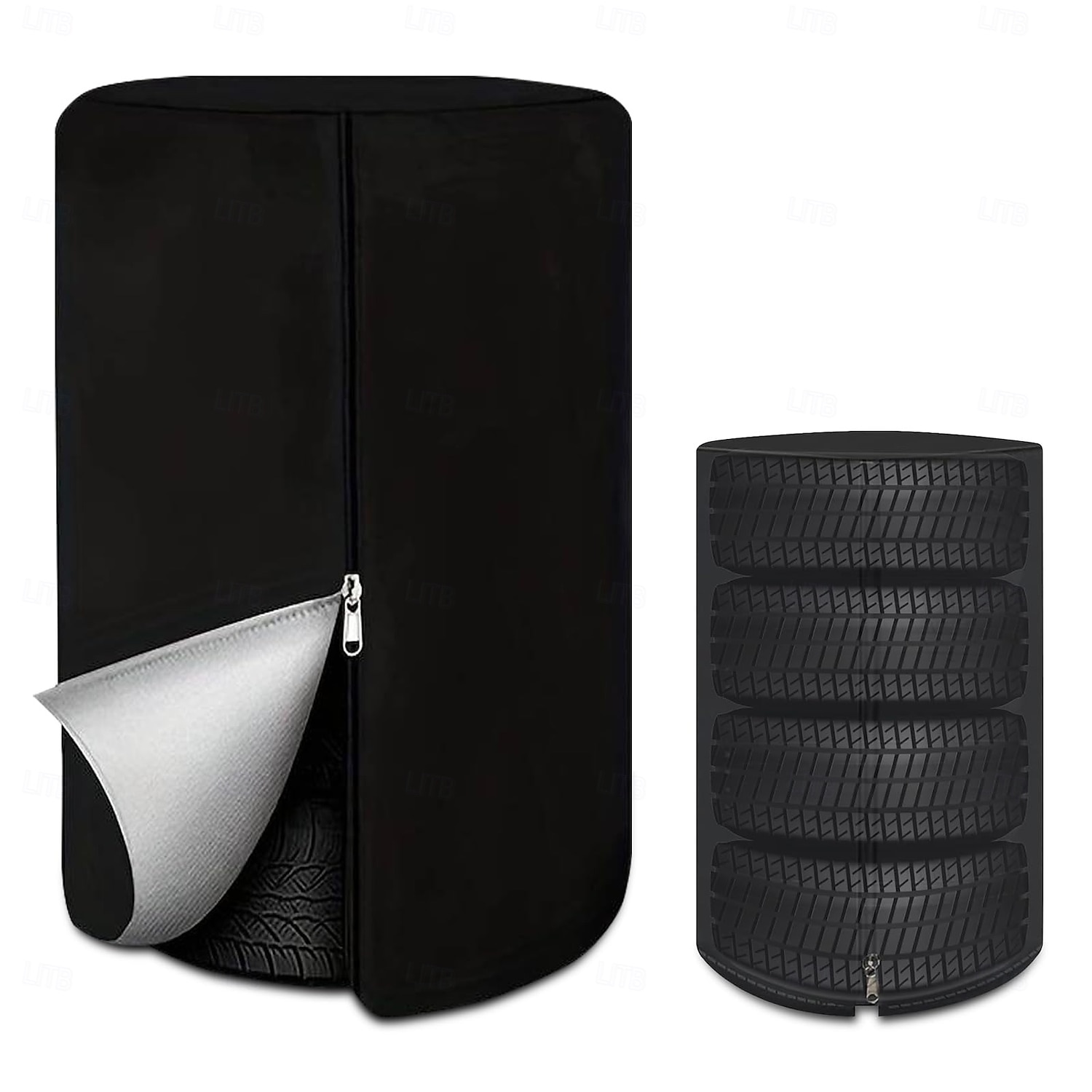 Capas para armazenamento de pneus, capa grande para pneus de inverno, impermeável, com bolsa de armazenamento prática, capa resistente às intempéries para empilhar pneus (comporta 4 pneus, diâmetro de de 2026 por $18.99 –P1