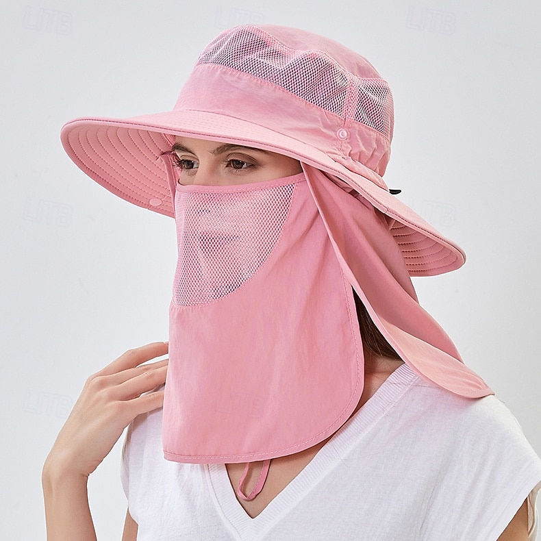 Men's Wide Brim Sun Hat, Summer UV Protection Face Cover Outdoor Hat, Lightweight Breathable Sunshade Cap for Cycling, Hiking, Casual Wear 2026 - $22.99 –P6