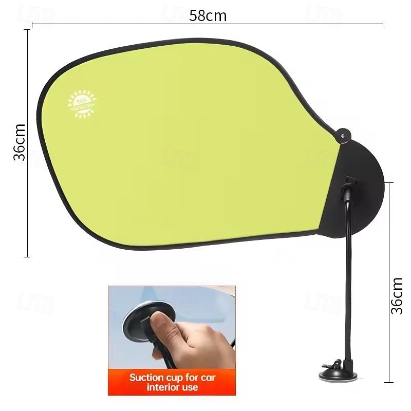 360° Rotating Car Side Window Sun Shade, Adjustable Angle Sun Visor with Flexible Gooseneck Suction Cup Mount, Blocks UV Rays & Sun Glare for Driver Passenger, Universal for Cars SUVs Trucks 2026 - $26.99 –P10
