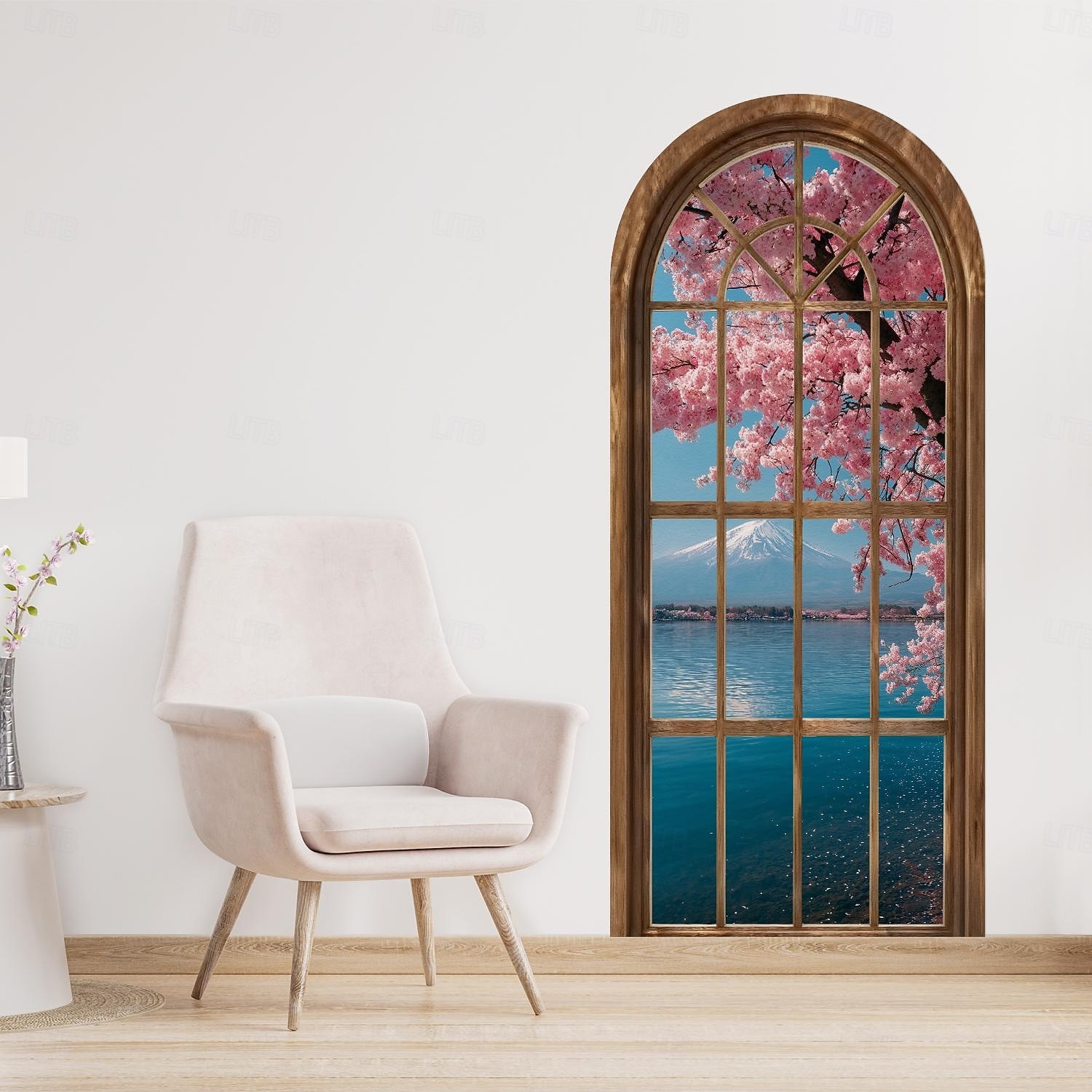 2d Flat Window Landscape Pattern Arched Wall Sticker, Pvc Self-Adhesive Removable, Suitable For Living Room, Bedroom And Other Home Decoration 2026 - $28.99 –P8