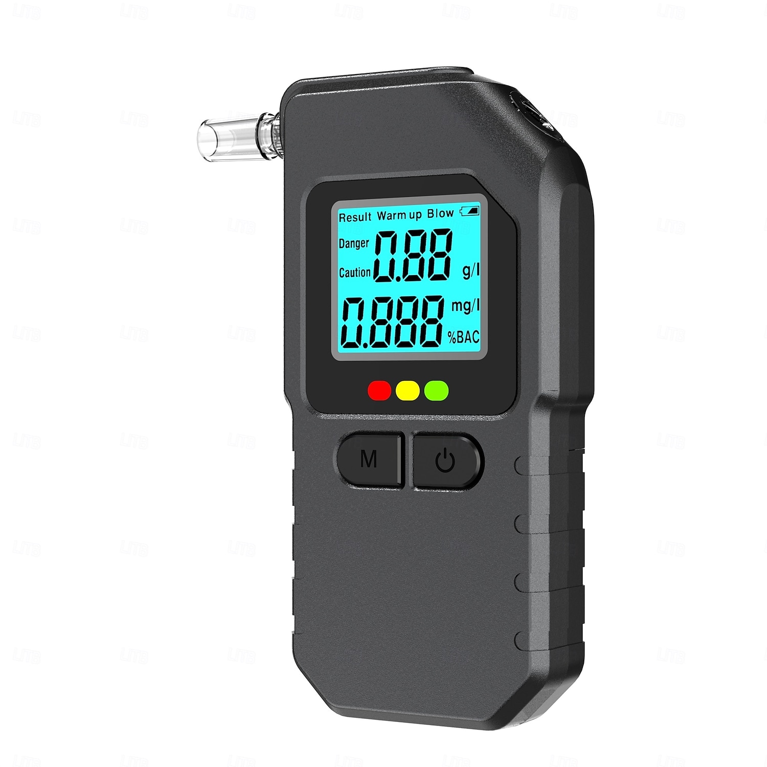 Professional Portable Breathalyzer, Digital Alcohol Tester with LCD Display, High Precision 3-Unit Alcohol Detector (%BAC, g/l, mg/l), 3-Color LED Warning Indicators for Drivers 2026 - $33.99 –P8