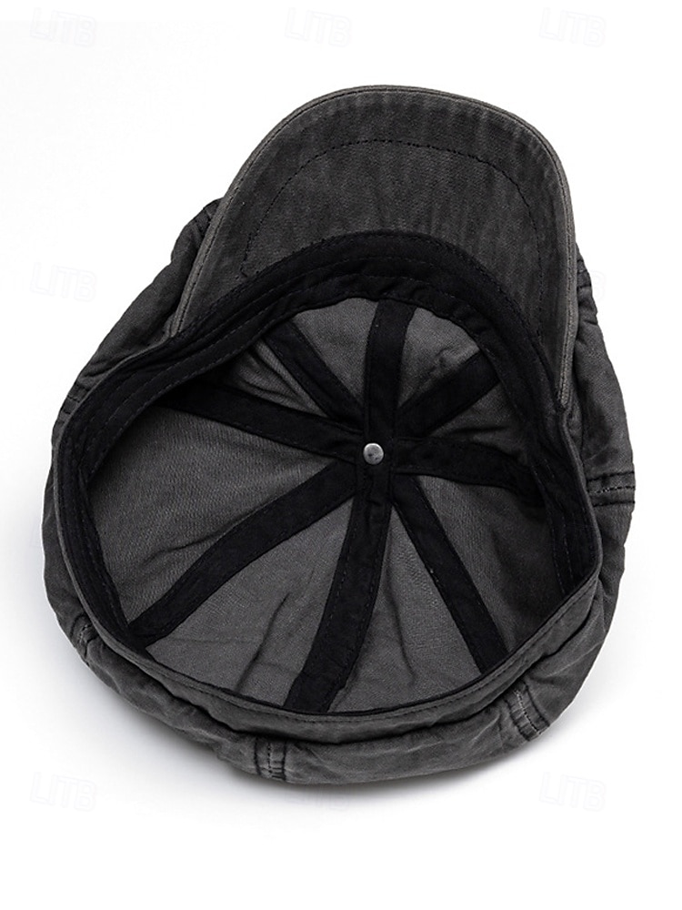 Men's Washed Cotton Newsboy Cap, Multi-Color Adjustable Ivy Flat Beret Hat for Travel, Vacation, Outdoor Activities and Everyday Casual Wear 2026 - $14.99 –P9