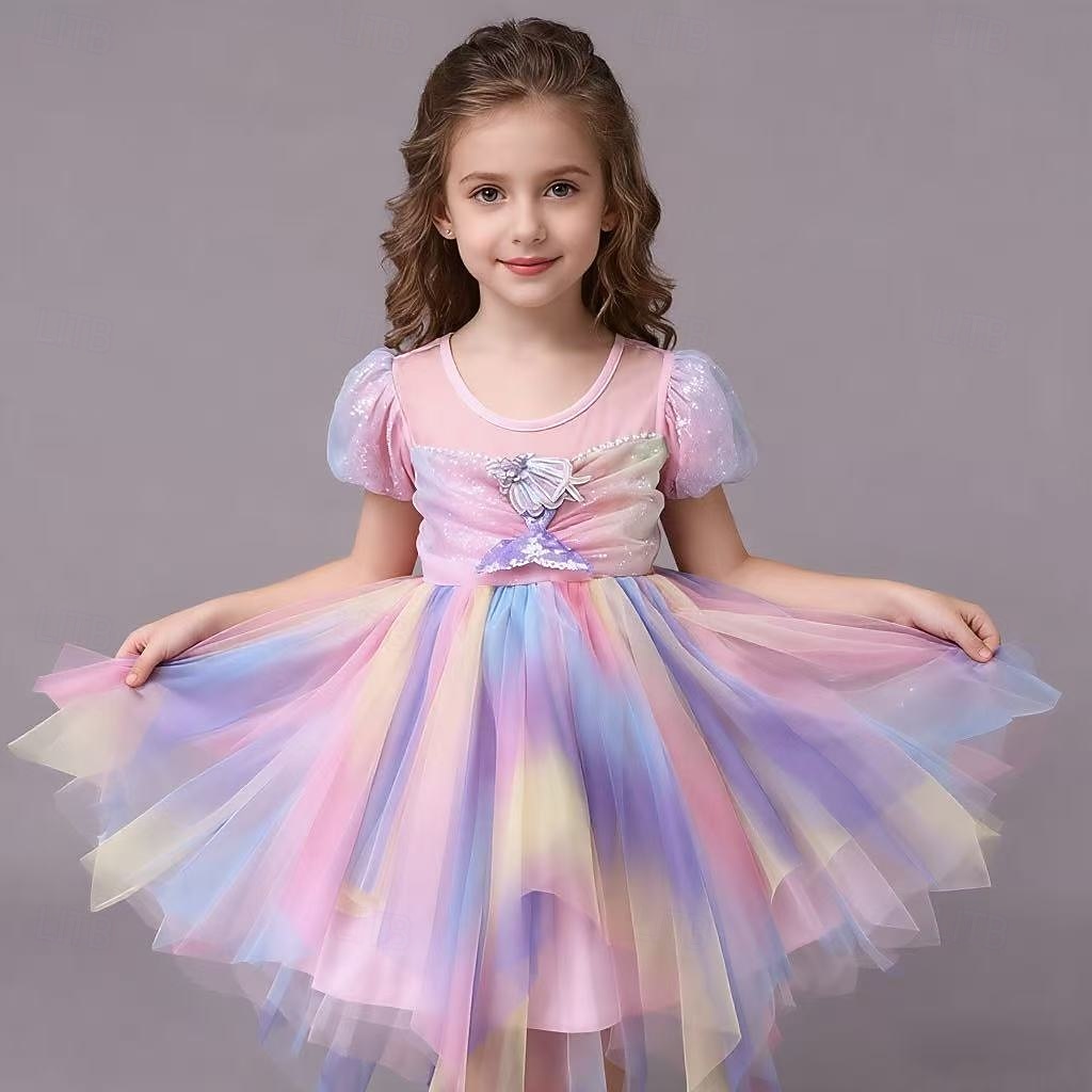 Princess Dress Cosplay Costume Outfits Movie Fashion Cute Tutus for Girls' Kid's Masquerade Daily Holiday Comic Con 2026 - $34.99 –P6