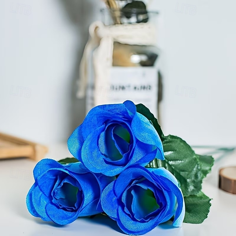 Lot de 50 roses artificielles réalistes avec tiges et feuilles, idéales pour la décoration intérieure, les centres de table de mariage, les hôtels et bureaux, les cadeaux de mariage à faire soi-même, de 2026 ? $15.99 –P4