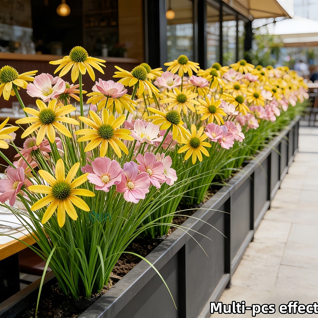 20Pcs Artificial Outdoor Flowers and Bulbous Grass, Plastic Replica Gerbera Daisy and Bulbous Grass Ground Plants, Suitable for Garden, Patio, Hotel Decoration, Easy to Care for All Seasons 2026 - $29.99 –P5