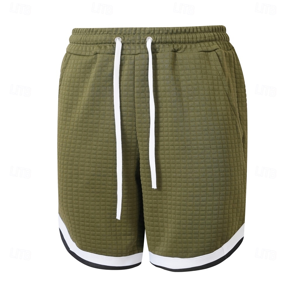 Per uomo Pantaloncini Waffle Shorts Pantaloncini Estivi Shorts da Spiaggia Pantaloncini casual Tasca Elastico in vita Blocco di colori Comodità Traspirante Lunghezza al ginocchio Casuale All'aperto del 2026 a $26.99 –P14