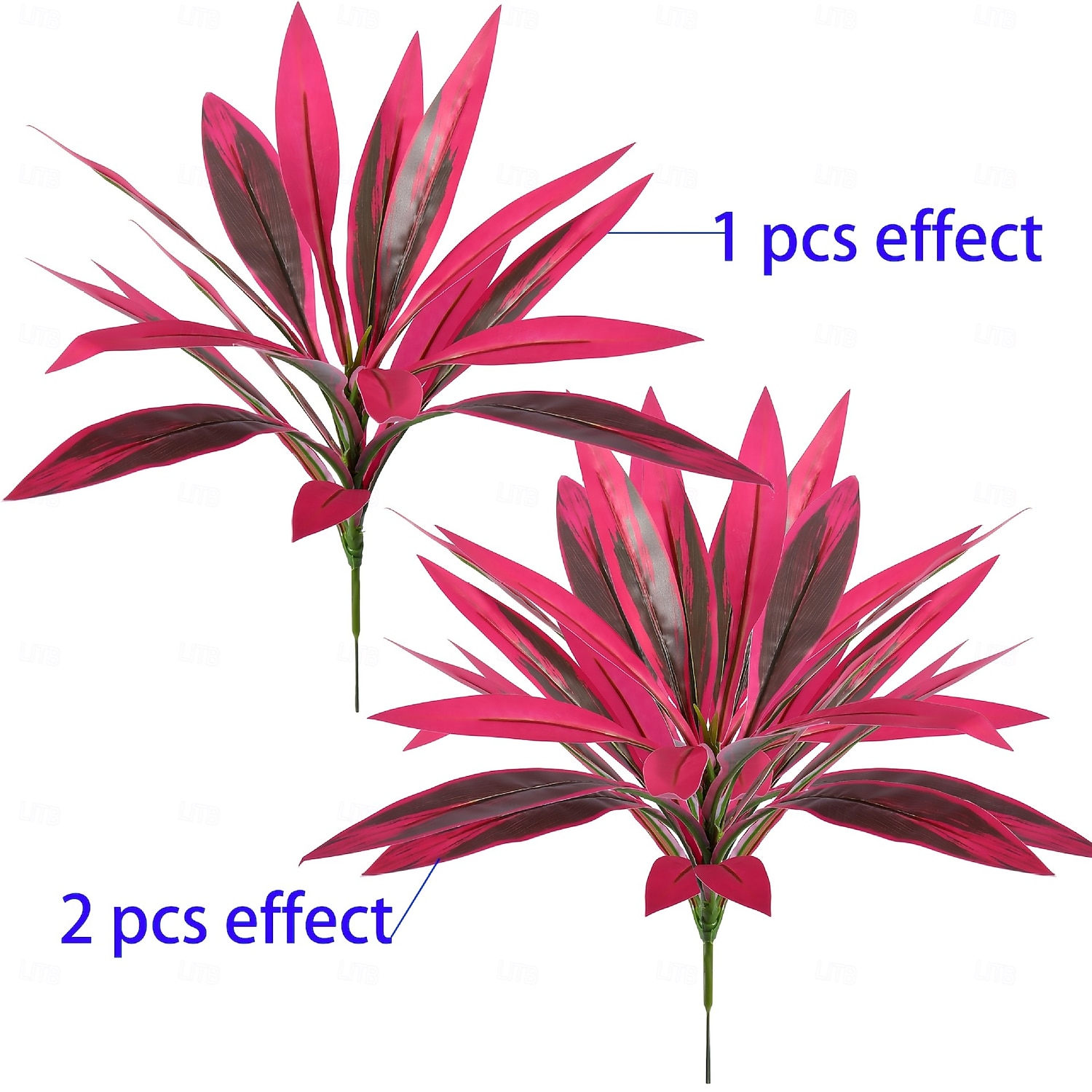 6 Pcs Artificial Tropical Plant 17 Leaves Faux Bamboo Dracaena for Indoor & Outdoor Decor, DIY Floral Arrangements, Plant Walls, Garden, Patio & Greenery Accents 2026 - $35.99 –P5