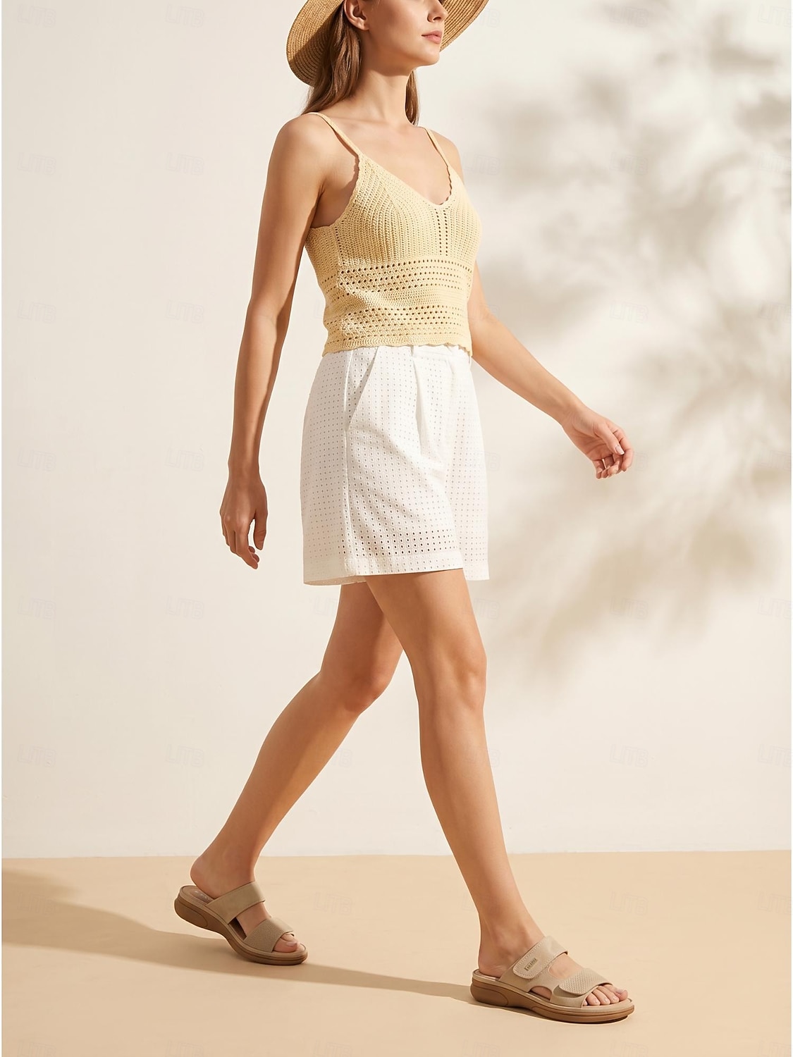 Sandali da donna con supporto plantare a mandorla – ciabatte comode con cinturino regolabile in velcro, sandali imbottiti da infilare per camminare, per interni ed esterni &abbigliamento quotidiano del 2026 a $34.99 –P1