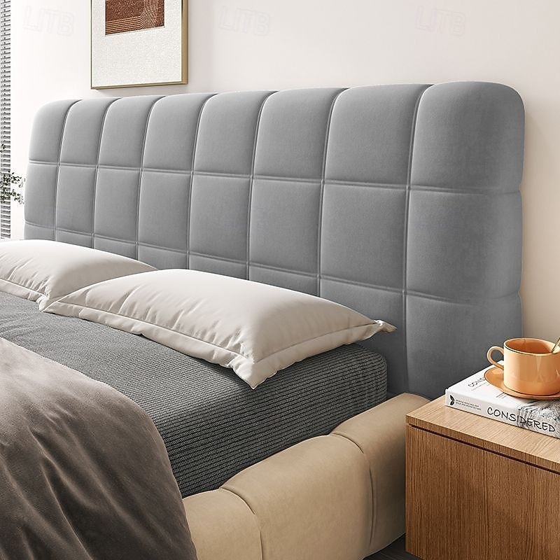 Verdickter, weicher Kopfteilbezug, vollständiger Schutz, universelles Bettrückenlehnenbezug-Set, staubdichter, weicher Kissen-Kopfteilschutz für Schlafzimmer 2026 - $30.99 –P4