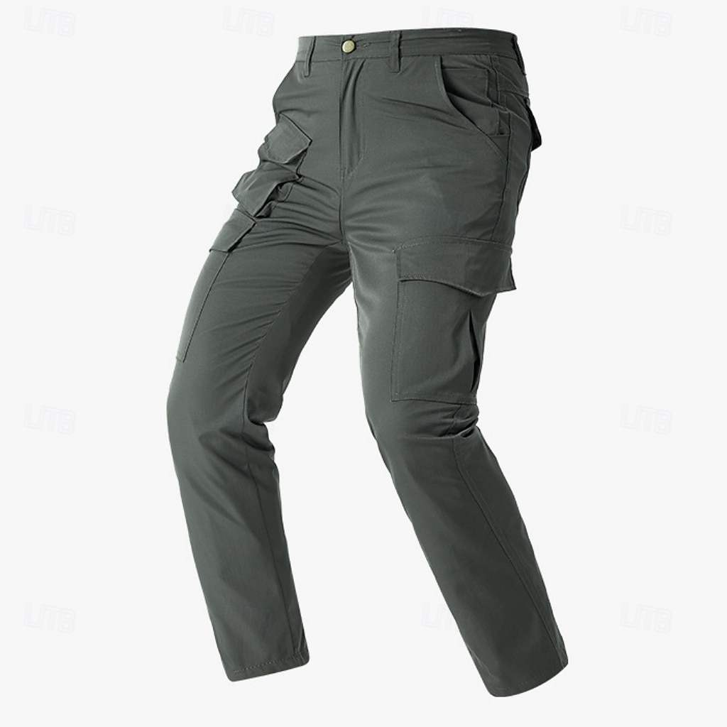 Herr Militärbyxor Långbyxor Taktiska byxor Flera fickor Flikficka Ensfärgat Vindtät Komfort Dagligen Utomhus Helgdag Semester Streetwear Svart Armégrön Oelastisk 2026 - $43.99 –P5