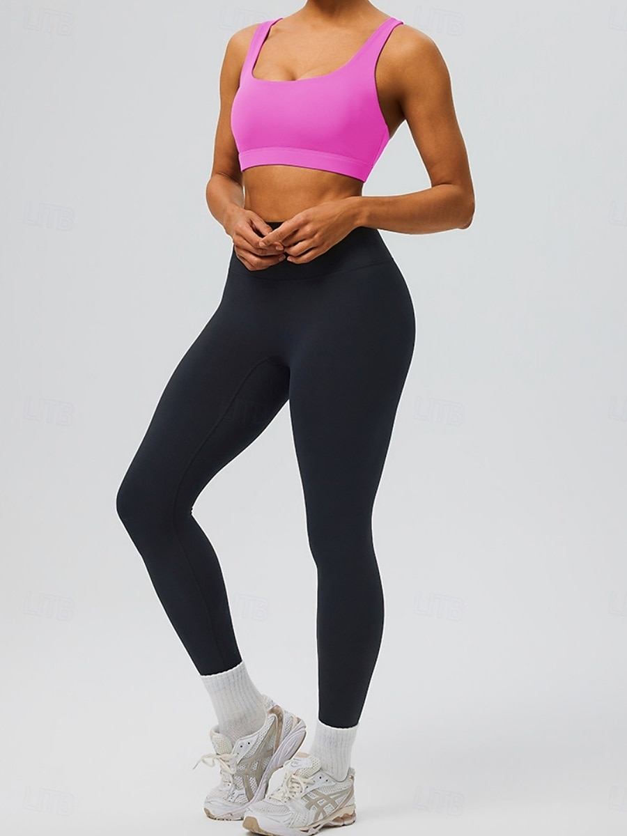 Mujer Camisetas sin mangas para hacer ejercicio Sujetadores de Deporte Cuchara Ropa Interior / Prenda Interior Absorción de impacto Tamaño Ajustable Ligero Inalámbrico Acolchado Color sólido Deporte 2026 - $21.99 –P17