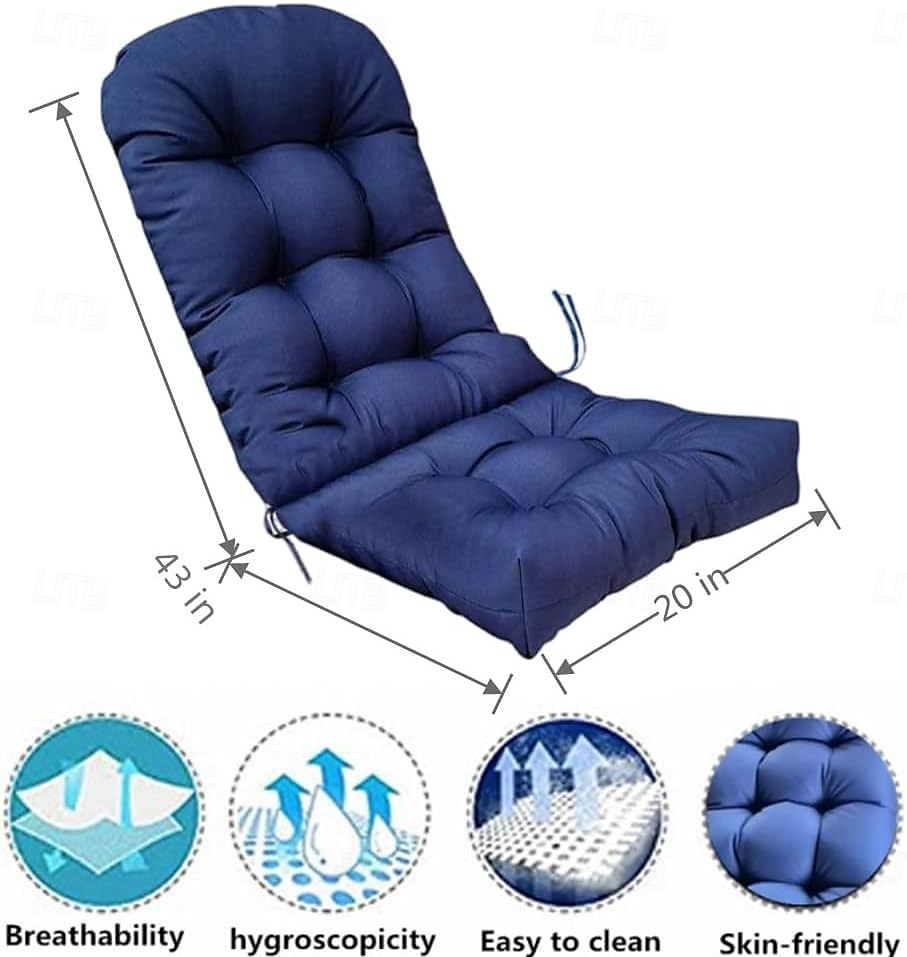 Cuscino per sedia a dondolo da giardino, cuscini da giardino impermeabili e antiscivolo con schienale alto, cuscini per chaise longue da interno/esterno da 43 pollici del 2026 a $53.99 –P1