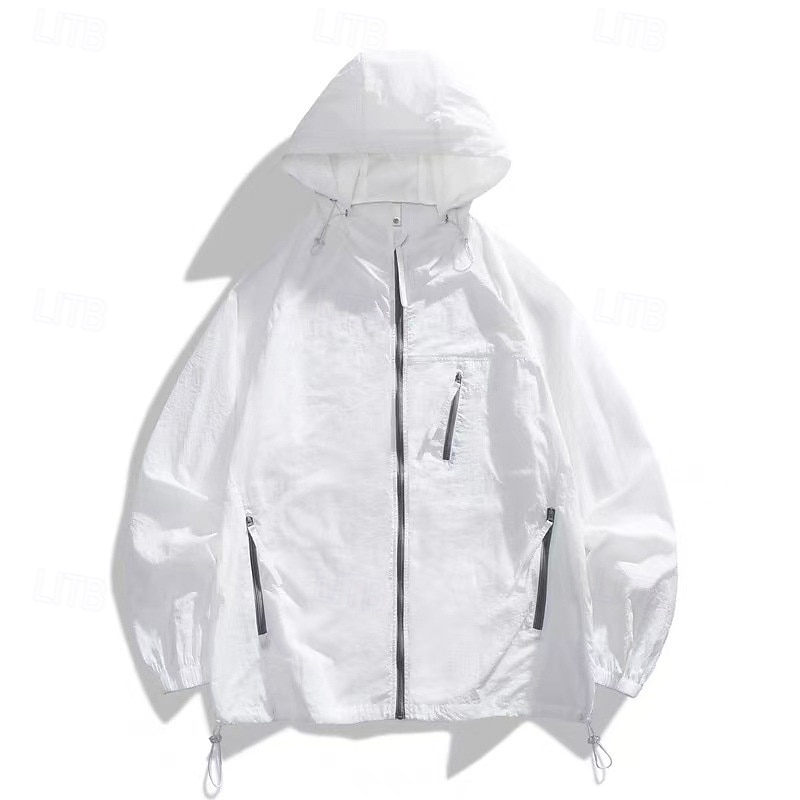 Mujer La chaqueta con capucha Chaqueta de piel de senderismo Chaqueta Cortavientos Verano Al aire libre Resistente al Viento Utra ligero (UL) Secado rápido Ligero Abrigos Chaqueta Pesca Escalada Playa 2026 - $24.99 –P6