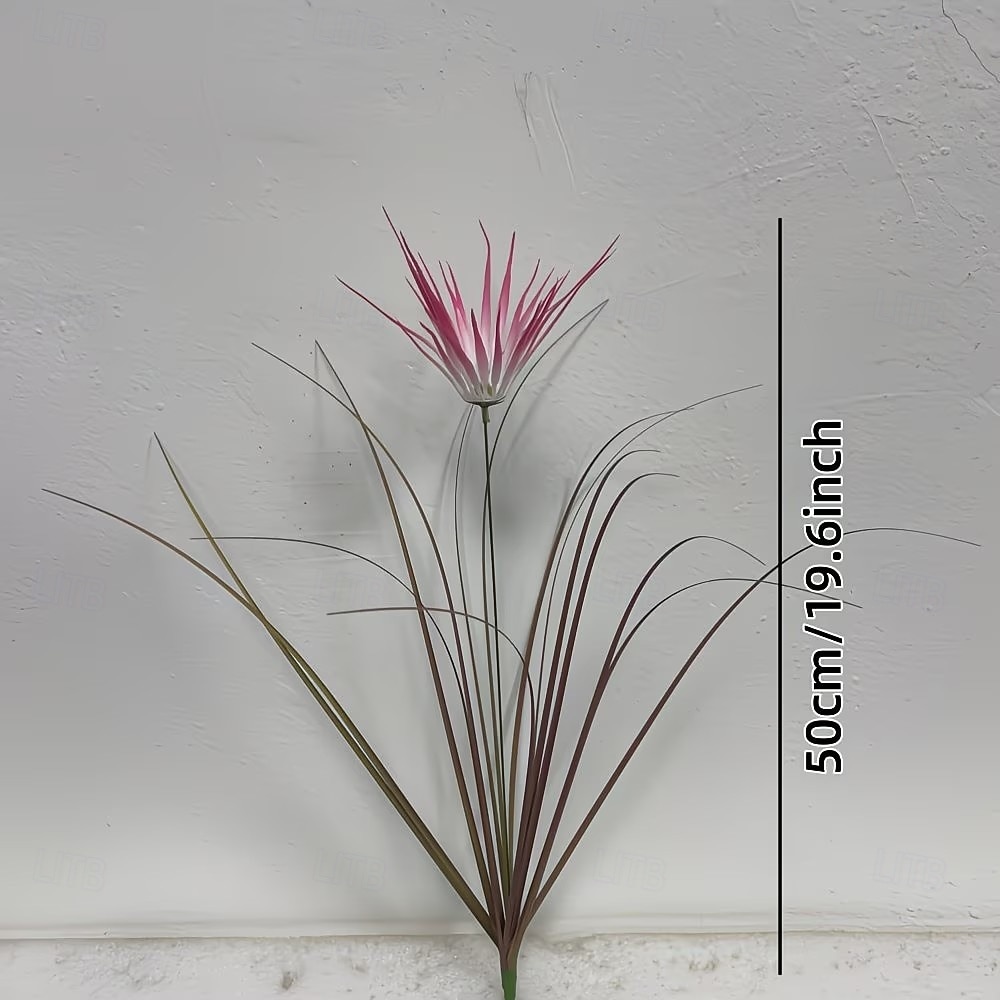 2026年 紫色の造花（模造品）6個 &春にぴったりの屋外用観葉植物 &夏の別荘、オフィス、バルコニー、庭の装飾、ホリデーデコレーション、鮮やかで手入れの簡単なフラワーアレンジメント  コレクション – $19.99 –P5