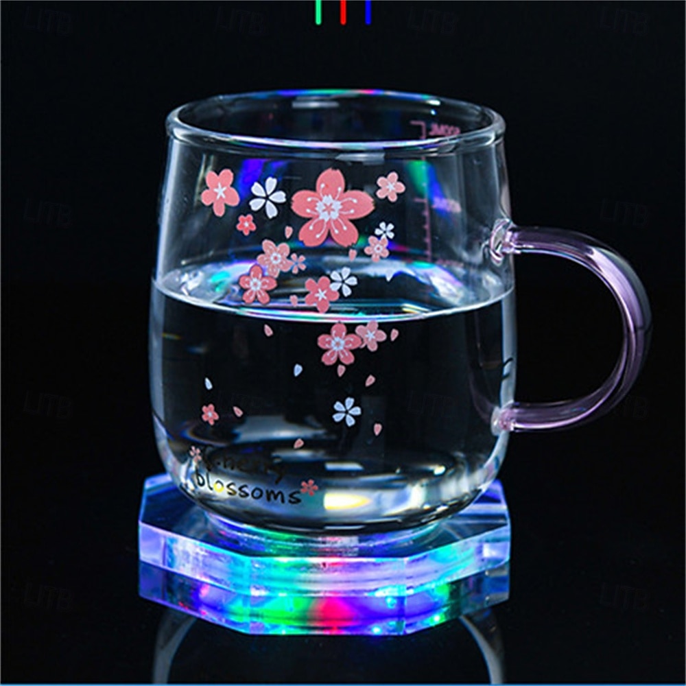 3 stuks LED-onderzetters van acryl voor cocktails, met een flitsende basis en ultradunne LED-verlichting, perfect als decoratie voor je bartafel. 2026 - $23.99 –P7