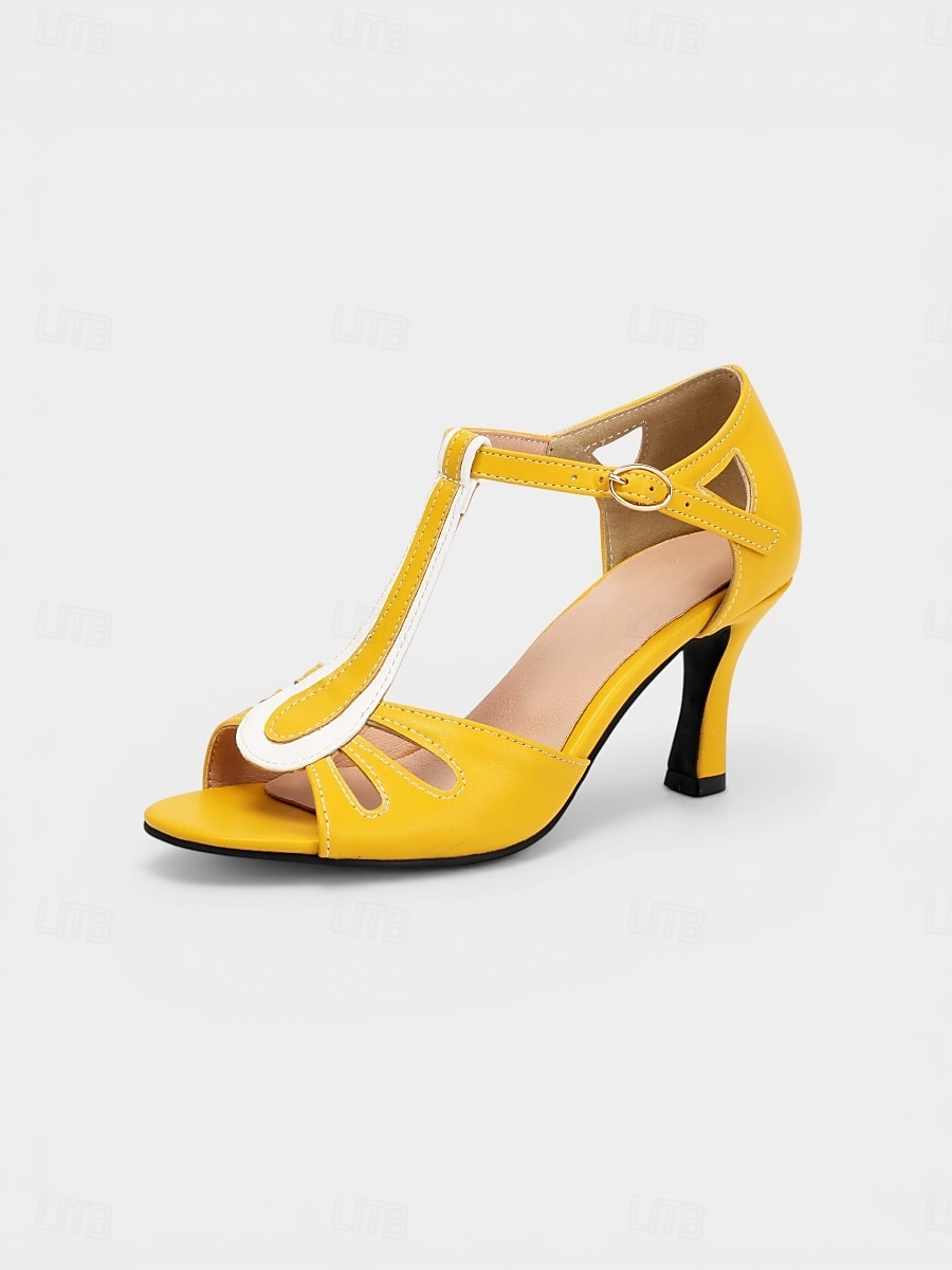 Décolleté vintage anni '50 da donna nere con cinturino a T - eleganti décolleté a punta con tacco basso e dettaglio in rete a pois per feste retrò e matrimoni &stile pin-up classico del 2026 a $59.99 –P5