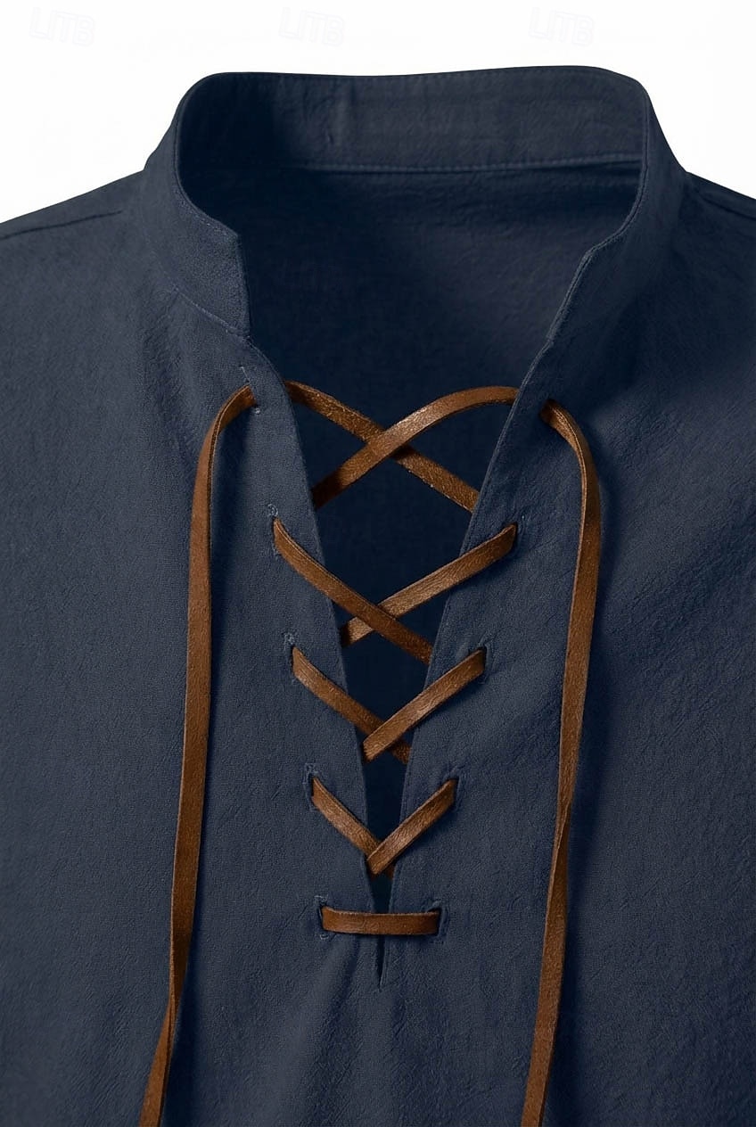 Kostymer i middelalderstil Renessanse قميص Lange Ermer Pirat Viking Kostyme Herre Halloween Karneval Ytelse LARP Ren Faire Voksne Trøye 2026 - $21.99 –P15