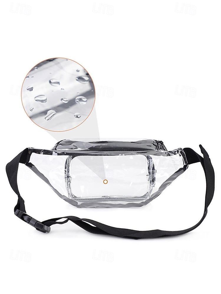 Women's Clear PVC Crossbody and Waist Bag, Multi-Color Transparent Bag with Adjustable Strap and Multiple Wearing Styles, Large Capacity Stylish Bag for Beach Vacation and Casual Daily Use 2026 - $11.99 –P10
