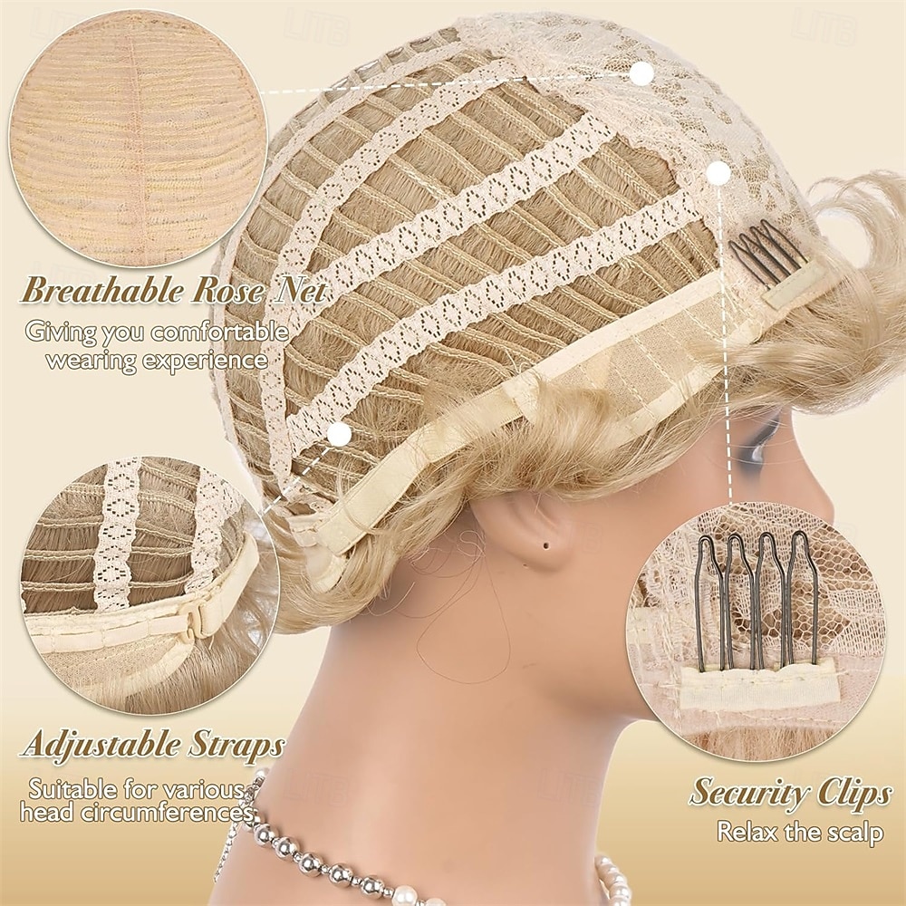Blonde Pixie Wigs for Women - Short Natural Layered Haircut Synthetic Heat Resistant Hair Wig for Daily Costume Light Blonde 2026 - $30.99 –P4