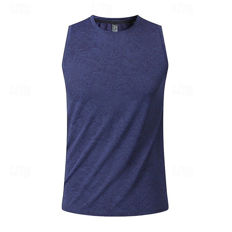Homme Débardeur Gilet Sous-Vêtements T-shirt sans manches Sans manches Col ras du cou Été Printemps Uni Mode Léger Classique Séchage Rapide Salle de sport Rue Sports Bleu Blanche bleu marine T-shirt de 2026 ? $20.99 –P13