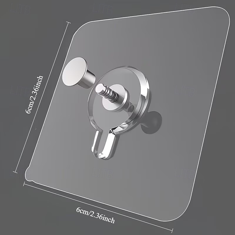 50PCS Heavy-Duty Drill-Free Wall Hooks - Damage-Free Installation, Waterproof Bathroom and Kitchen Hooks with Strong Adhesive Backing, Damage-Free Removal, Suitable for Photos, Posters, Clocks, Towels 2026 - $13.99 –P2