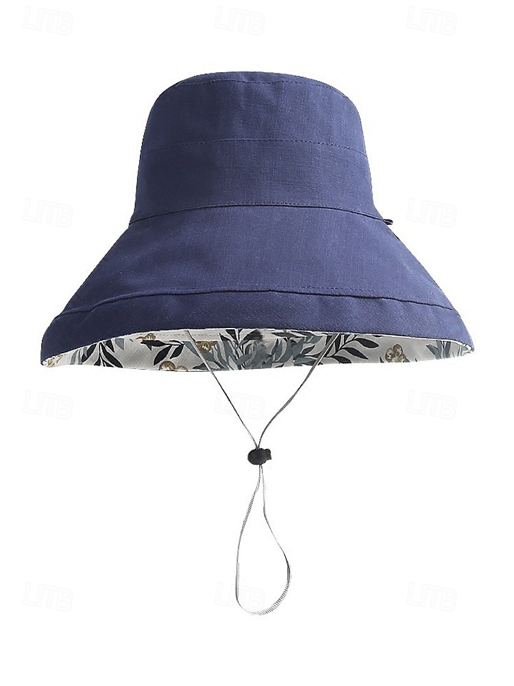 Women's Bohemian Reversible Polyester Sun Hat, Multi-Color Wide Brim Foldable Beach Bucket Hat for Vacation, Travel, Outdoor Leisure and Everyday Casual Wear 2026 - $14.99 –P10