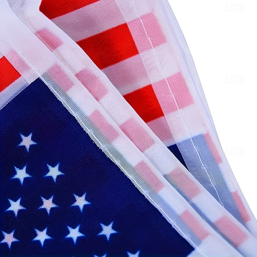 40 amerických vlajek, bannery s americkou vlajkou, dekorace na 4. července, slavnostní dekorace, dekorace na párty, venkovní dekorace, dekorace na Den nezávislosti, bannery s americkými vlajkami ke 2026 - $15.99 –P8