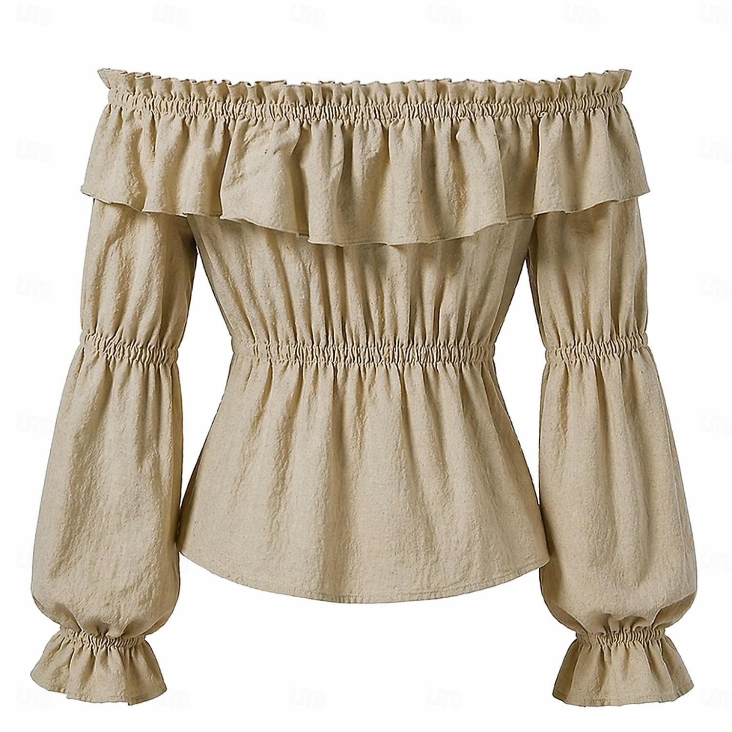 Médiéval Renaissance Blouse / Chemise Manches longues Pirate Viking Épaules Dénudées Déguisement Femmes Pirate Fantaisie Halloween Carnaval Performance LARP Foire de la Renaissance Adulte Chemisier de 2026 ? $33.99 –P2
