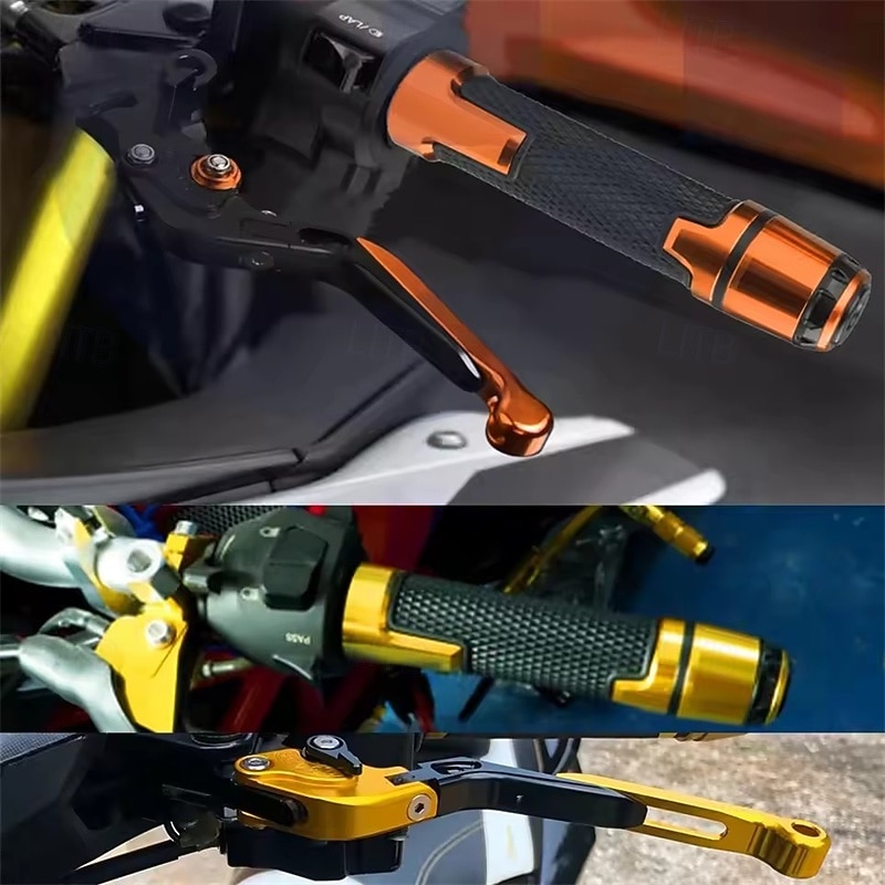 Uchwyty motocyklowe 7/8", uniwersalne 22 mm, antypoślizgowe, aluminiowe, gumowe uchwyty CNC do kierownicy skutera sportowego, ergonomiczne i wygodne końcówki kierownicy, 1 para 2026 - $15.99 –P2