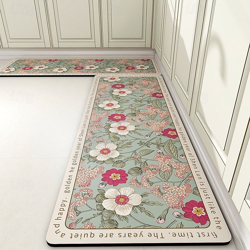 Keukenloper in Amerikaanse stijl, absorberend, oliebestendig, antislip, vuilafstotend en gemakkelijk schoon te maken, gemaakt van diatomeeënaarde. 2026 - $6.99 –P1