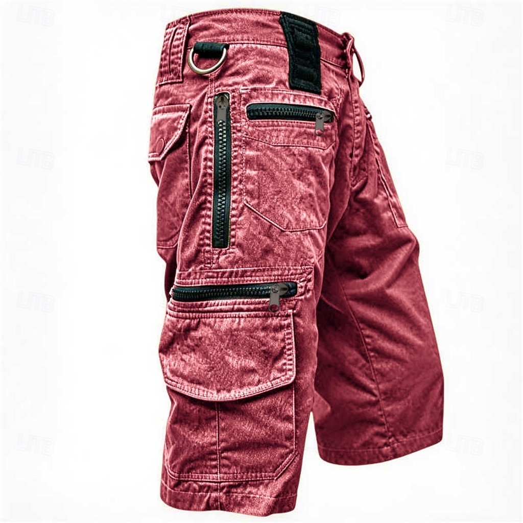 Hombre Pantalones tipo cargo Pantalón Corto Cargo Pantalón corto Pantalones cortos casuales Multi bolsillo Bolsillo con solapa Plano Comodidad Transpirable Medio corto Casual Exterior Vacaciones 2026 - $53.99 –P9
