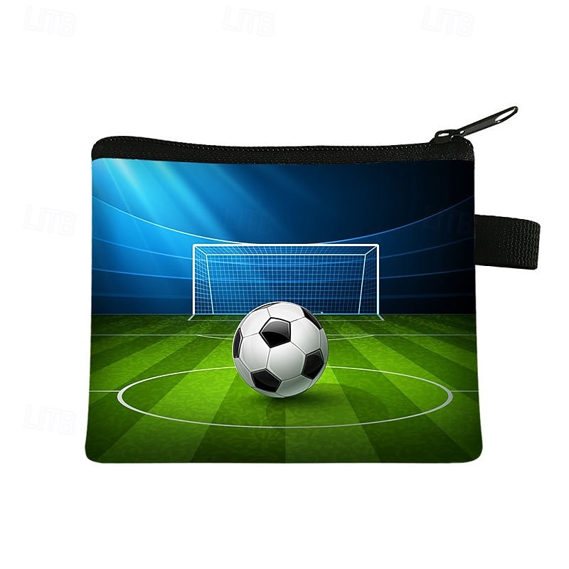 Paquete de 9 monederos de fútbol para niños, mini estuches con cremallera para llaves, monedas y auriculares, ideales para rellenar bolsas de regalos para fiestas temáticas deportivas y como obsequio 2026 - $22.99 –P6