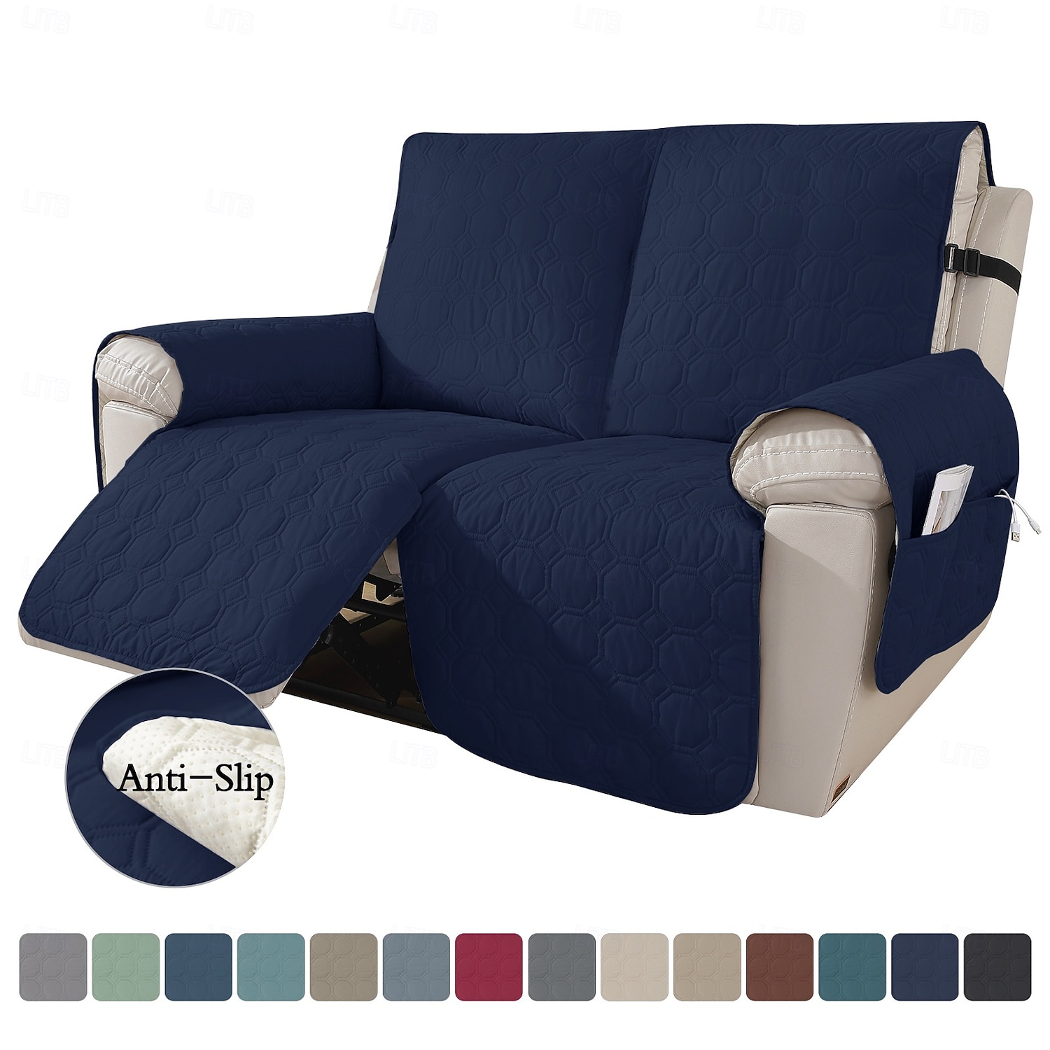 Rekbare jacquard waterdichte bankhoes, antislip, huisdiervriendelijke bankbeschermer, duurzame, vlekbestendige meubelhoes voor honden en katten 2026 - $37.99 –P12