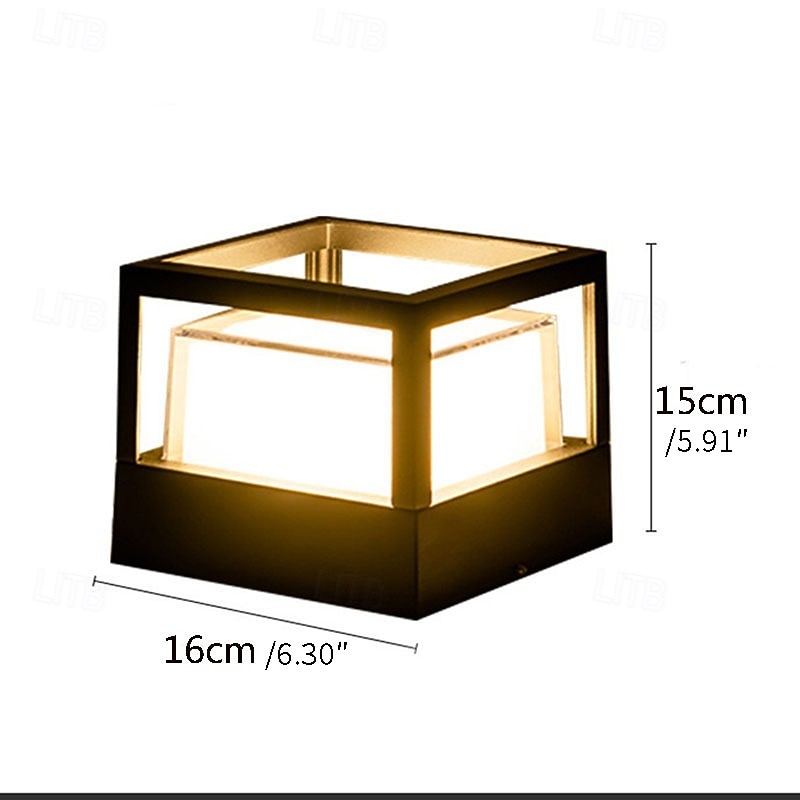 Éclairage paysager traditionnel d'entrée extérieure, lampe frontale de colonne de personnalité, lanterne de poteau extérieur de porte d'entrée, luminaire de poteau extérieur de pelouse, lampe de de 2026 ? $112.99 –P10
