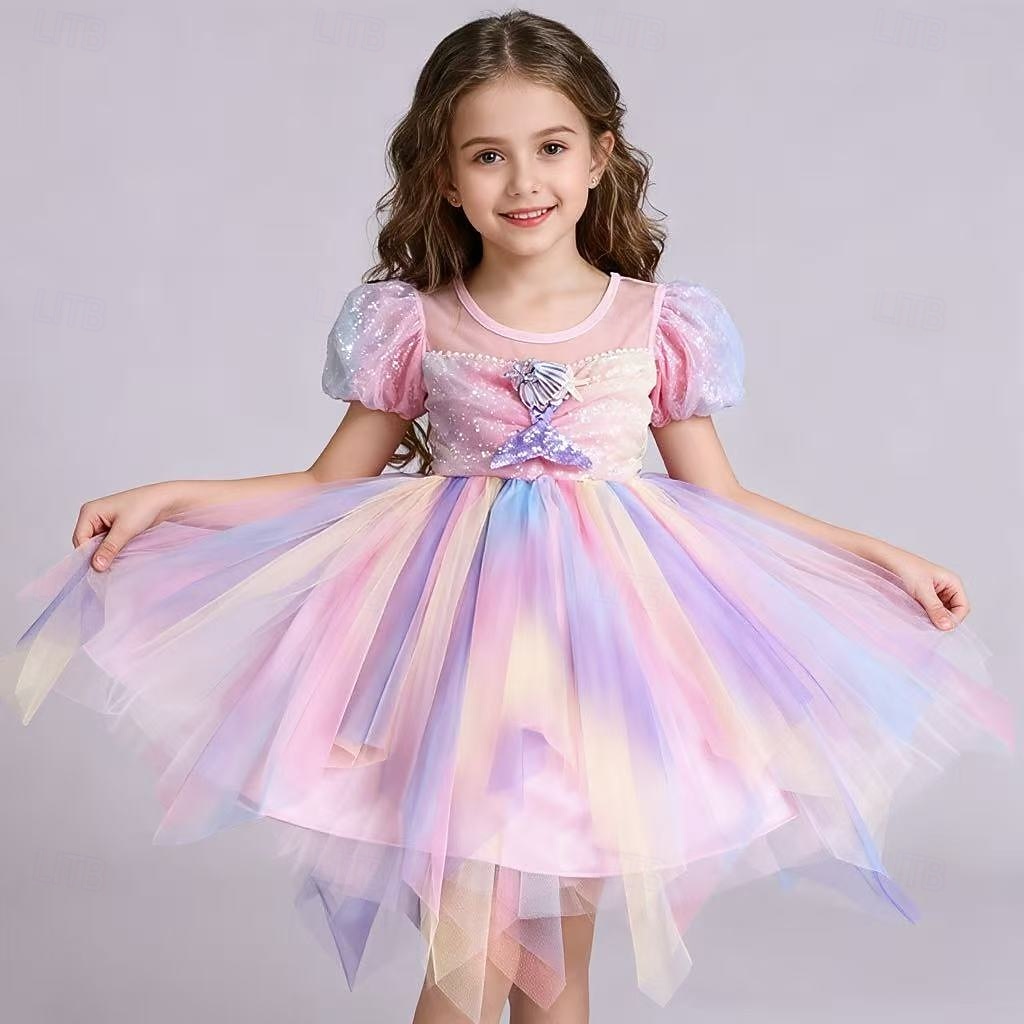Princess Dress Cosplay Costume Outfits Movie Fashion Cute Tutus for Girls' Kid's Masquerade Daily Holiday Comic Con 2026 - $34.99 –P5