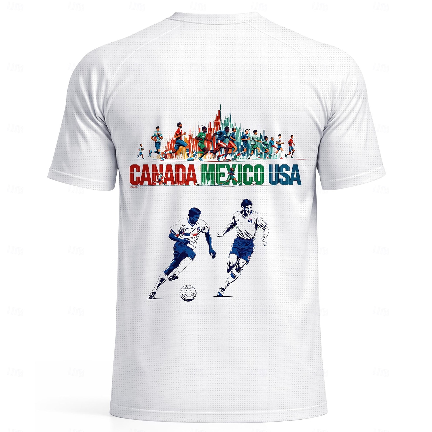 2026年 男性用 幾何学模様 レタード サッカーの夏 グローバルマッチ ランニングトップ ランニングＴシャツ 夏 半袖 UPF 50 速乾性 高通気性 ジム ランニング フィットネス ブラック ホワイト スポーツウェア アクティブウェア  コレクション – $18.99 –P3