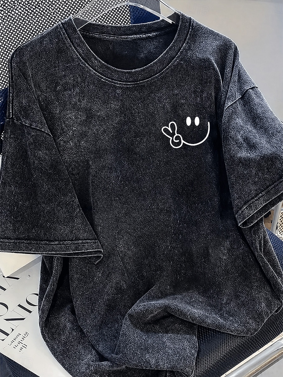 Pentru femei 100% Βαμβάκι Tricou Cămașă din bumbac Topuri cu spălare vintage Simplu Epocă Modă Stilat Manșon scurt Stil Nautic Rotund Topuri obișnuite Casual Zilnic Ieșire Albastru piscină Gri și Alb 2026 - $29.99 –P4