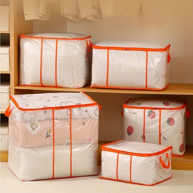 Transparente PVC-Aufbewahrungstasche mit Griff, klar und gut sichtbar, hochwertig und feuchtigkeitsbeständig, geeignet zum Packen und Organisieren von Gepäck in verschiedenen Situationen, für 2026 - $10.49 –P1