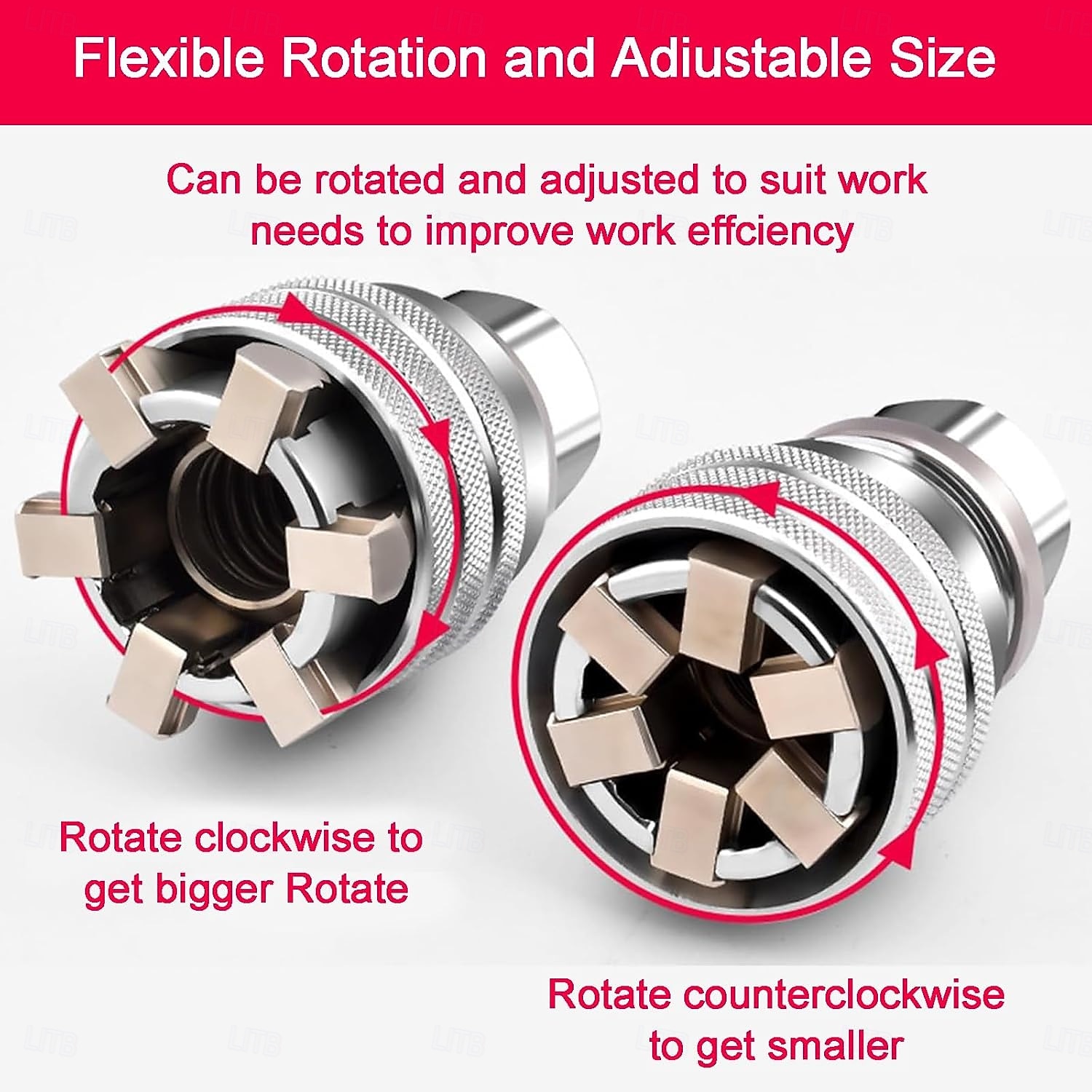 סט כלי מפתח ברגים אוניברסלי מתכוונן, שקע תחזוקה אוניברסלי רב תכליתי 10 מ"מ-19 מ"מ עבור מחגר בעל הנעה 3/8 אינץ', מפתח מומנט &מקדחה חשמלית 2 סטים 2026 - $25.99 –P5