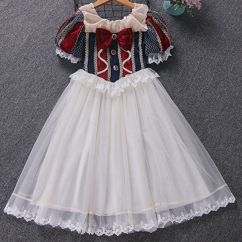 Snow White Princess Dress Cosplay Costume Outfits Movie Cute Tutus Led Light Up for Girls' Kid's Masquerade Daily Holiday Comic Con 2026 - $45.99 –P16