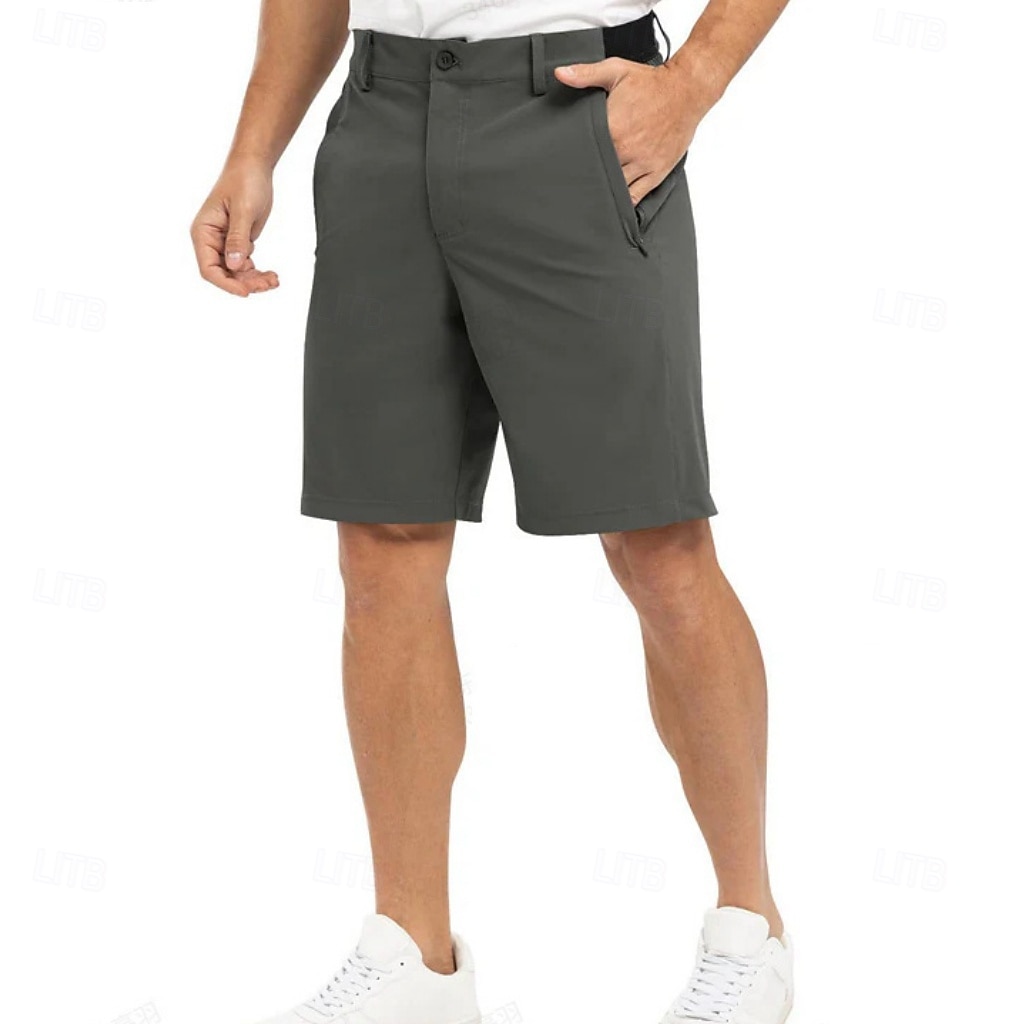 Hombre Pantalón corto pantalones cortos de vestir Empresa Pantalones cortos casuales Shorts de golf Bolsillo Plano Comodidad Transpirable Longitud de la rodilla Diario Exterior Negocio Moda Ropa de 2026 - $25.99 –P3