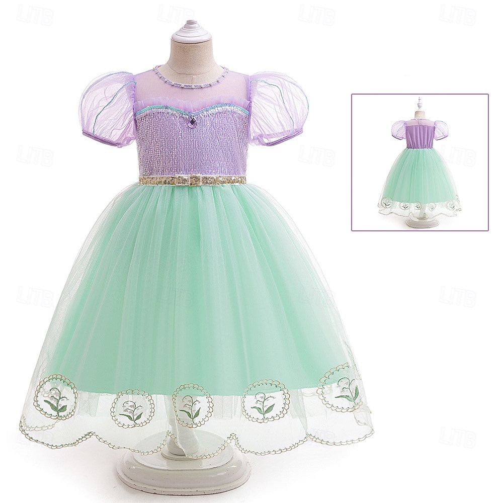 Syrena Księżniczka Sukienka Kostium Cosplay Stroje Film Moda Śłodkie Tutu for Dla dziewczynek Dzieci Halloween Bal maskowy Codzienny Impreza Święto 2026 - $44.99 –P3