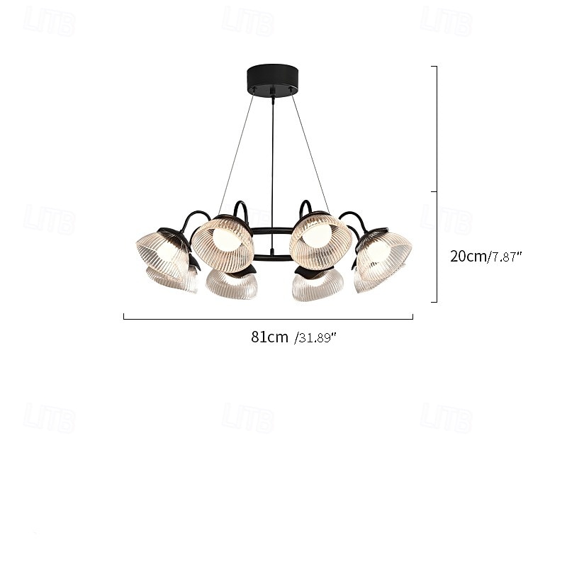 Modern Crystal Chandelier Ring Design Pendant Lights Hanging Lamps Ceiling Light Fixture Indoor Lighting Creative Main Light Luxury Dining Room Bedroom Light Living Room 110-240V 2026 - $215.99 –P11