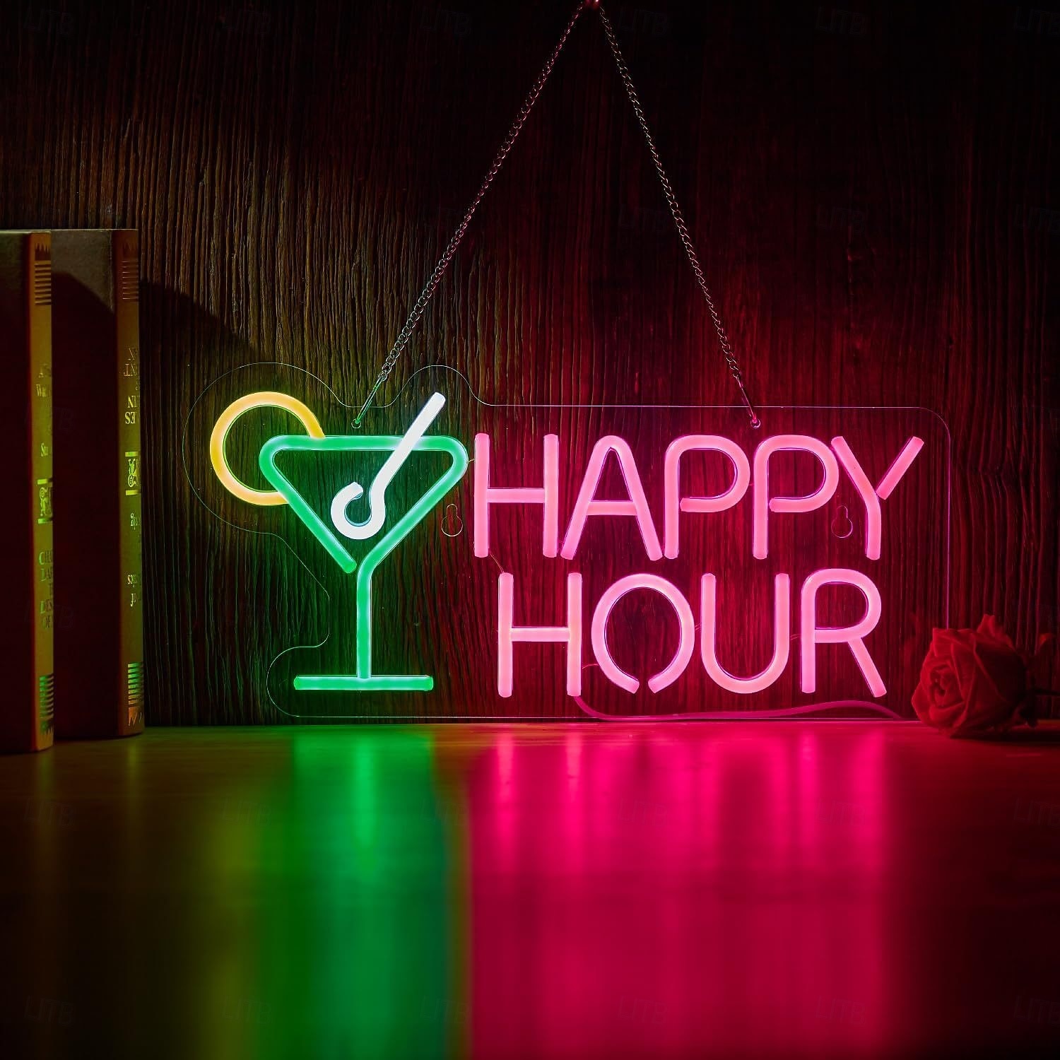 Neonový LED nápis pro koktejlový bar, nastavitelný jas napájený přes USB, svítící párty světlo pro vnitřní bary, restaurace, hospody, salónky, domácí bary, noční kluby, jídelny, párty a ambientní 2026 - $35.99 –P10