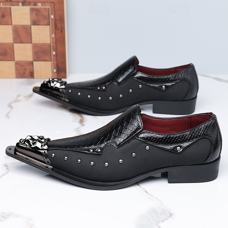 Homens Clássico Casual Diário Pele PU Confortável Respirável Sem Atacadores Preto Branco Vermelho Verão Primavera Outono de 2026 por $59.99 –P9