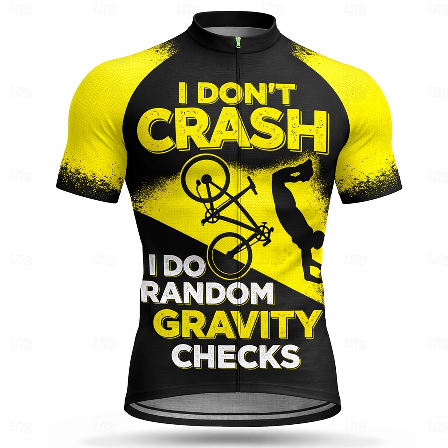 גברים חולצת ג'רסי לרכיבה גיאומטרי אופנייים דמות וסלוגן שרוולים קצרים אופנייים ג'רזי צמרות עם 3 כיסים אחוריים עמידות UV ייבוש מהיר עם כיסים רוכסן קדמי ספורט שחור צהוב כחול רויאל ביגוד 2026 - $30.99 –P9