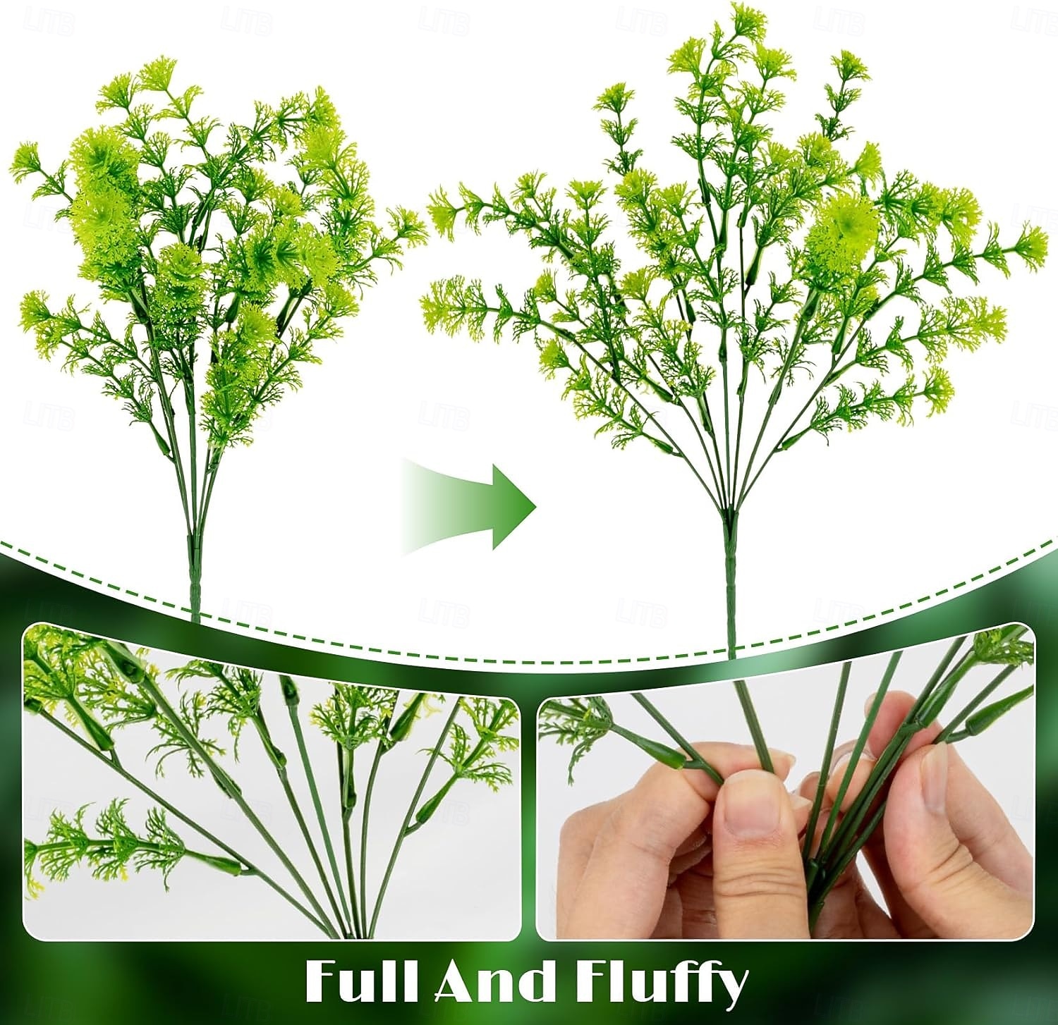 4 ks umělých rostlin, umělé bylinky pro domácí dekorace, stolní, svatební, kancelářské, nástěnné aranžmá, sada plastových dekorativních rostlin 2026 - $11.99 –P4