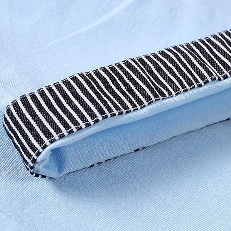 Men's Linen Pants Summer Pants Drawstring Elastic Waist Straight Leg Plain Comfort Breathable Full Length Casual Daily Beach Vacation Fashion Blue Black Inelastic 2026 - $29.99 –P4