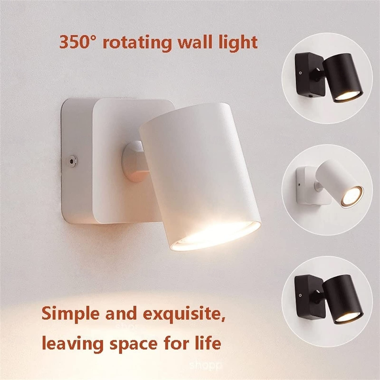 LED-vegglamper 90° sammenleggbar 350° rotasjon 6w mykt lys gir et godt lesemiljø for deg som passer for ulike scener 2026 - $49.99 –P13
